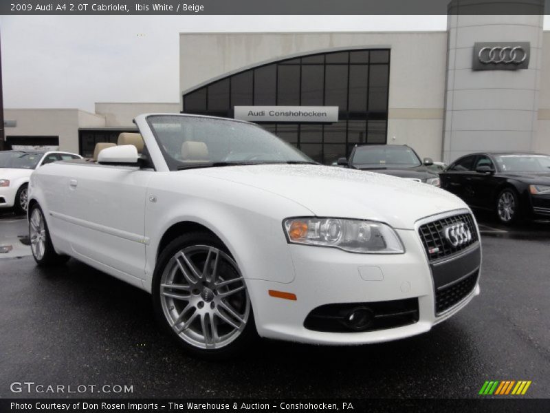 Ibis White / Beige 2009 Audi A4 2.0T Cabriolet