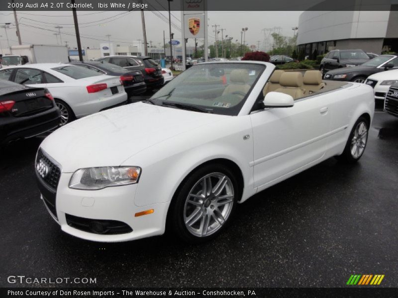 Ibis White / Beige 2009 Audi A4 2.0T Cabriolet