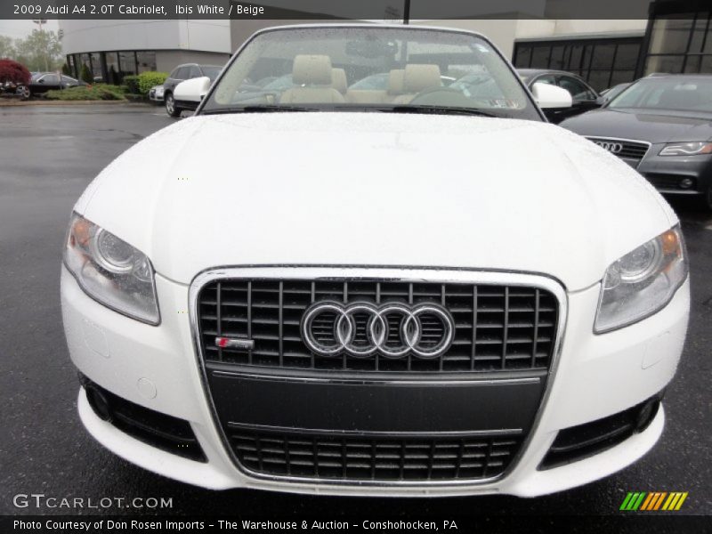 Ibis White / Beige 2009 Audi A4 2.0T Cabriolet