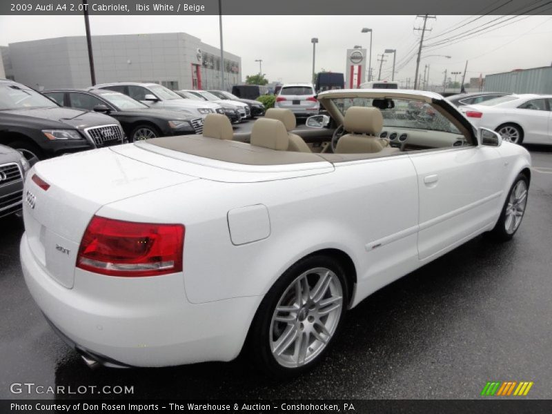 Ibis White / Beige 2009 Audi A4 2.0T Cabriolet