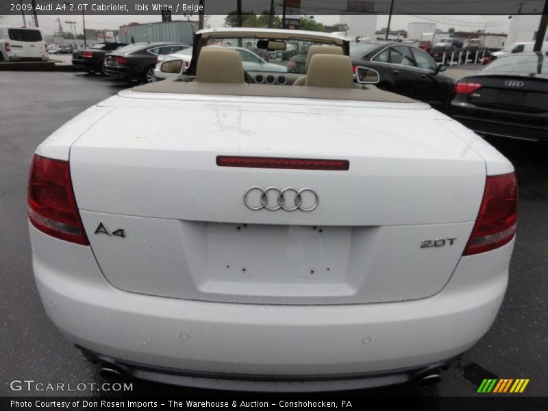 Ibis White / Beige 2009 Audi A4 2.0T Cabriolet