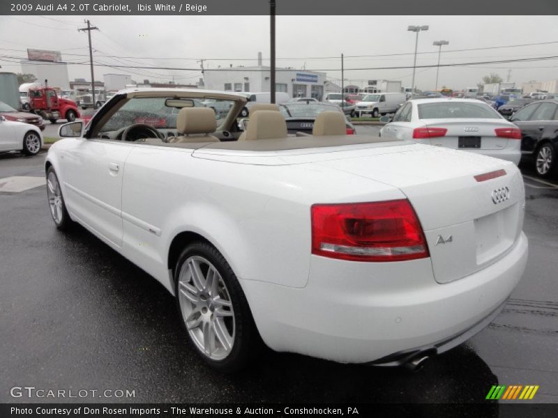 Ibis White / Beige 2009 Audi A4 2.0T Cabriolet