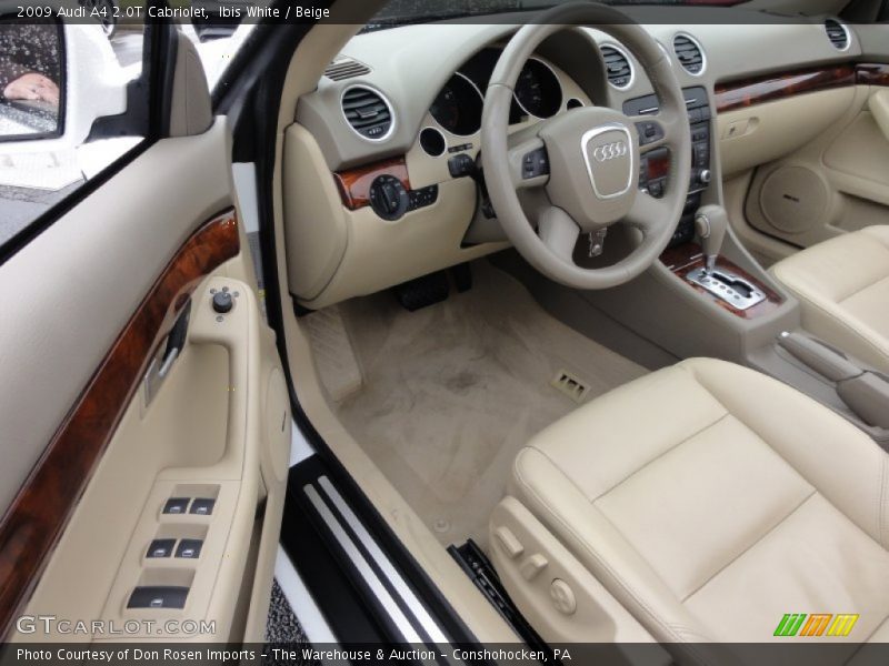Ibis White / Beige 2009 Audi A4 2.0T Cabriolet