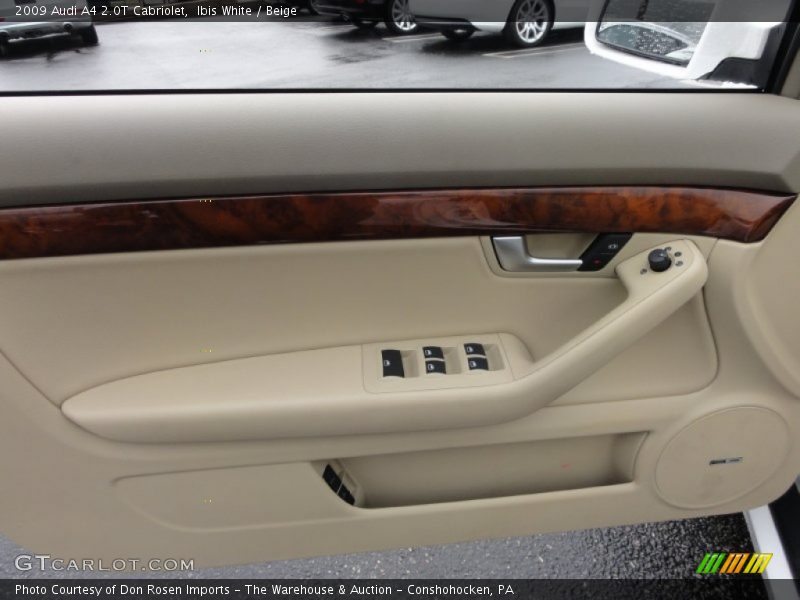 Ibis White / Beige 2009 Audi A4 2.0T Cabriolet