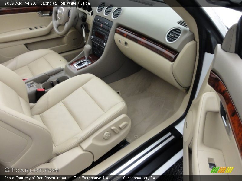Ibis White / Beige 2009 Audi A4 2.0T Cabriolet