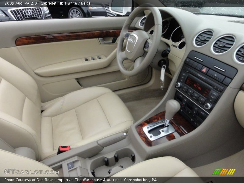 Ibis White / Beige 2009 Audi A4 2.0T Cabriolet