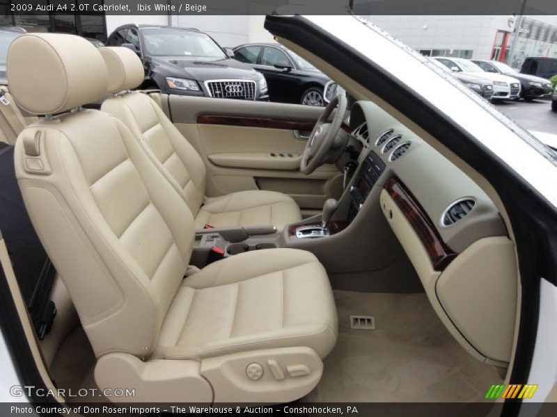Ibis White / Beige 2009 Audi A4 2.0T Cabriolet