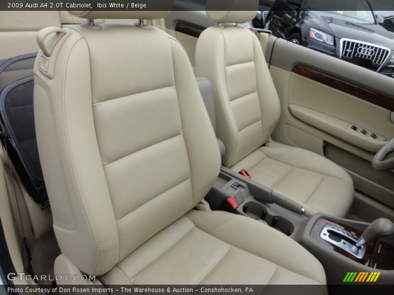 Ibis White / Beige 2009 Audi A4 2.0T Cabriolet