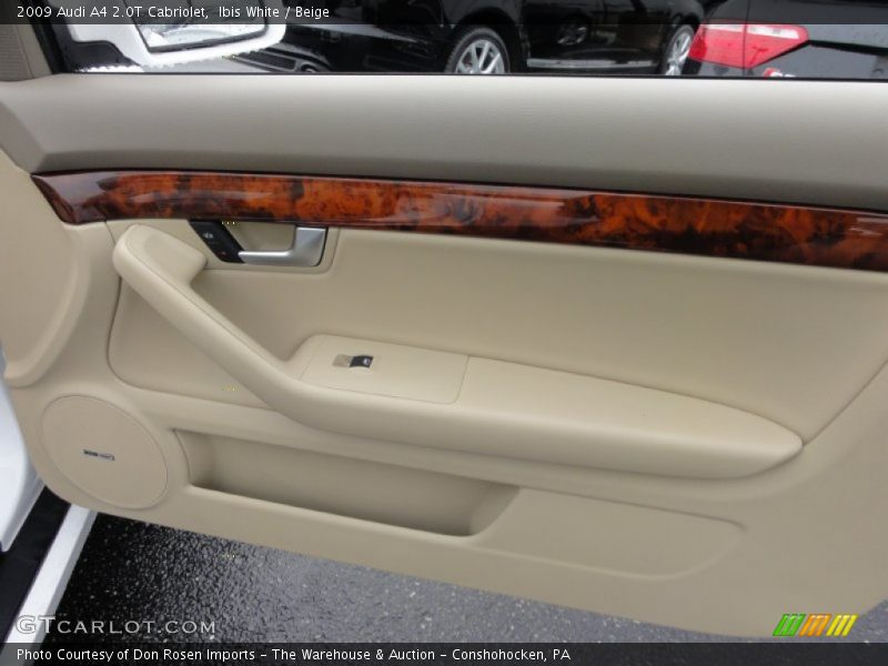 Ibis White / Beige 2009 Audi A4 2.0T Cabriolet