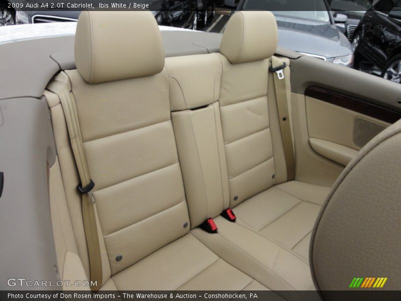 Ibis White / Beige 2009 Audi A4 2.0T Cabriolet