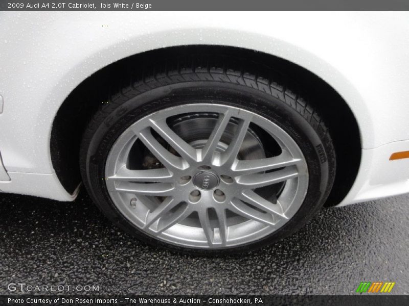 Ibis White / Beige 2009 Audi A4 2.0T Cabriolet