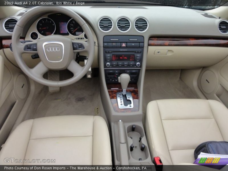 Ibis White / Beige 2009 Audi A4 2.0T Cabriolet
