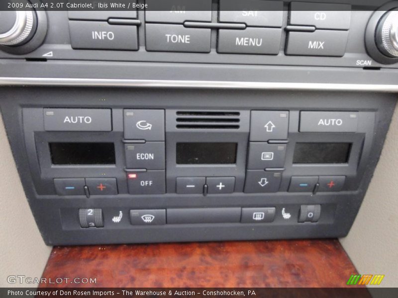 Ibis White / Beige 2009 Audi A4 2.0T Cabriolet