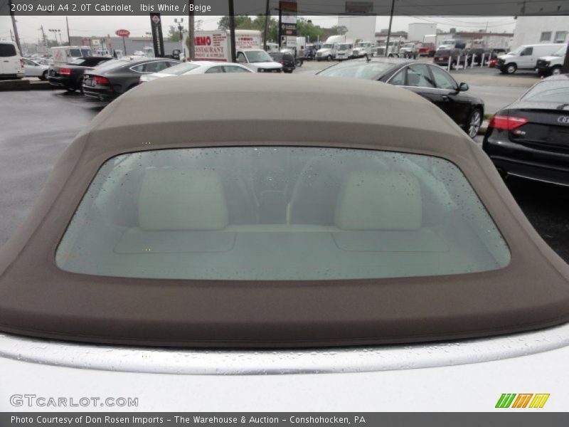 Ibis White / Beige 2009 Audi A4 2.0T Cabriolet