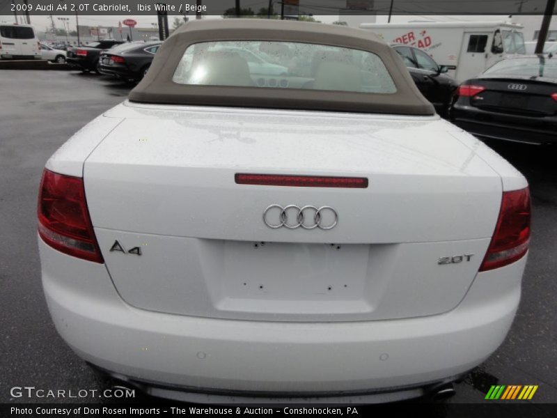 Ibis White / Beige 2009 Audi A4 2.0T Cabriolet