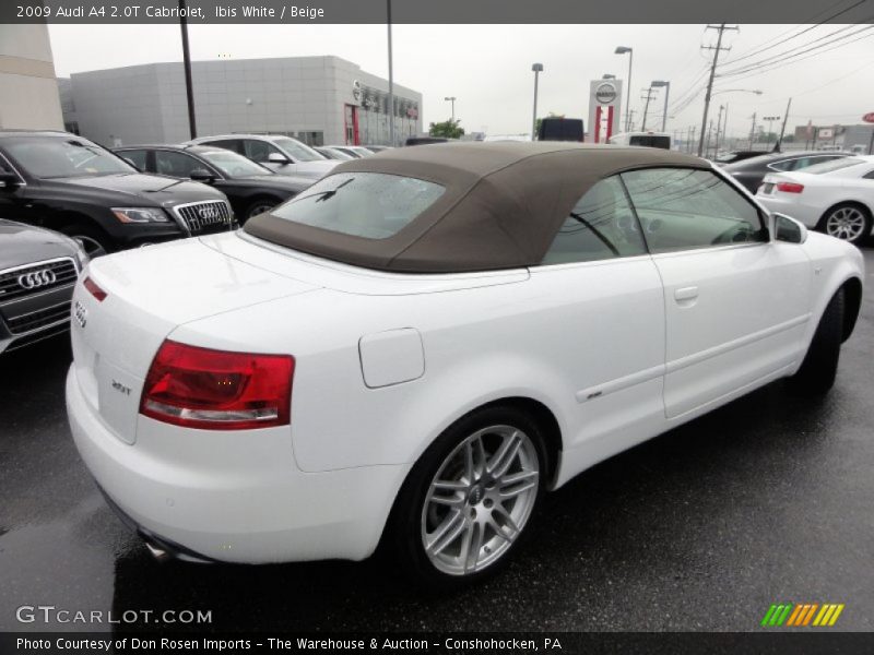 Ibis White / Beige 2009 Audi A4 2.0T Cabriolet