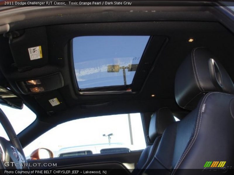 Toxic Orange Pearl / Dark Slate Gray 2011 Dodge Challenger R/T Classic