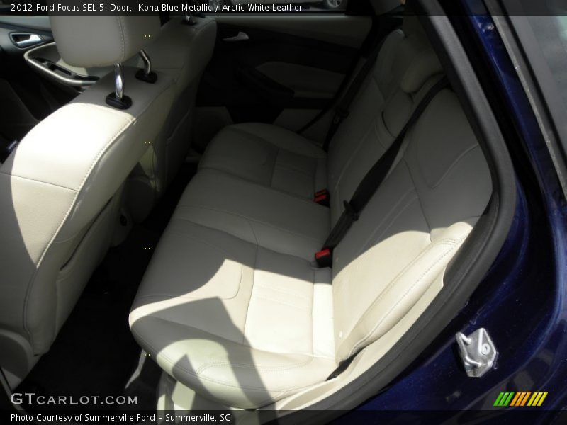 Kona Blue Metallic / Arctic White Leather 2012 Ford Focus SEL 5-Door
