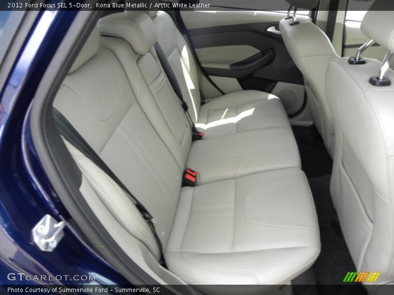 Kona Blue Metallic / Arctic White Leather 2012 Ford Focus SEL 5-Door