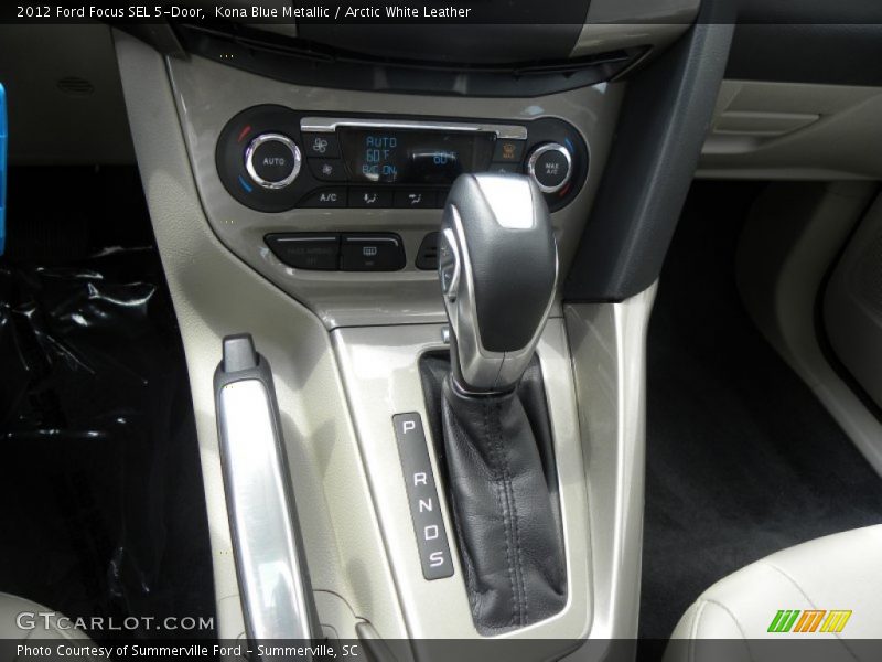 Kona Blue Metallic / Arctic White Leather 2012 Ford Focus SEL 5-Door