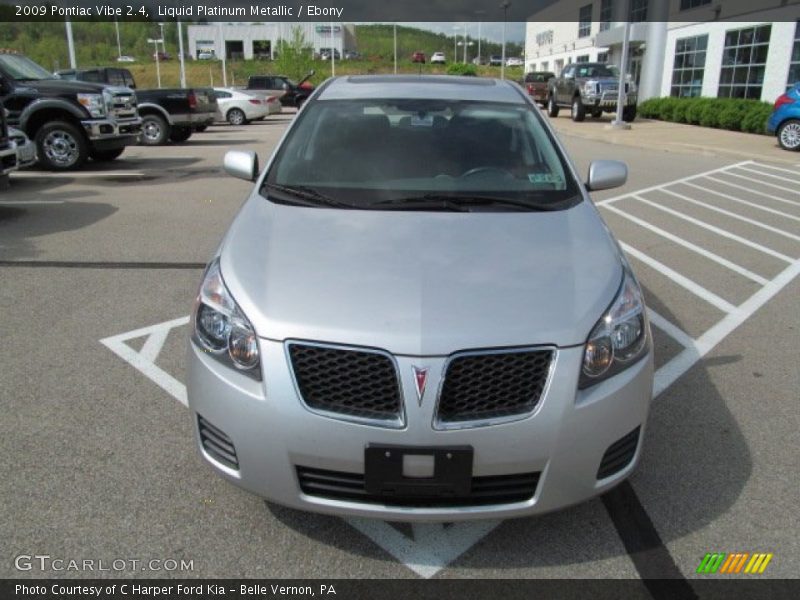 Liquid Platinum Metallic / Ebony 2009 Pontiac Vibe 2.4