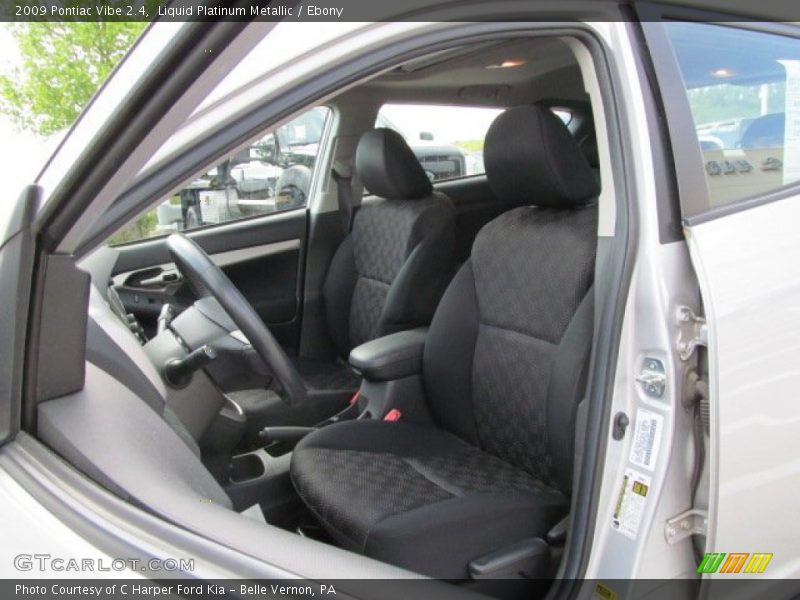 Liquid Platinum Metallic / Ebony 2009 Pontiac Vibe 2.4