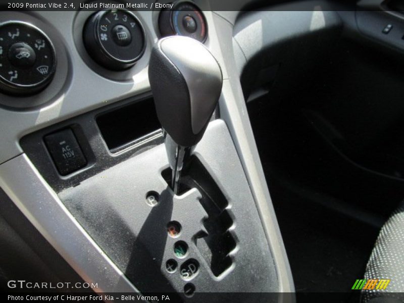 Liquid Platinum Metallic / Ebony 2009 Pontiac Vibe 2.4