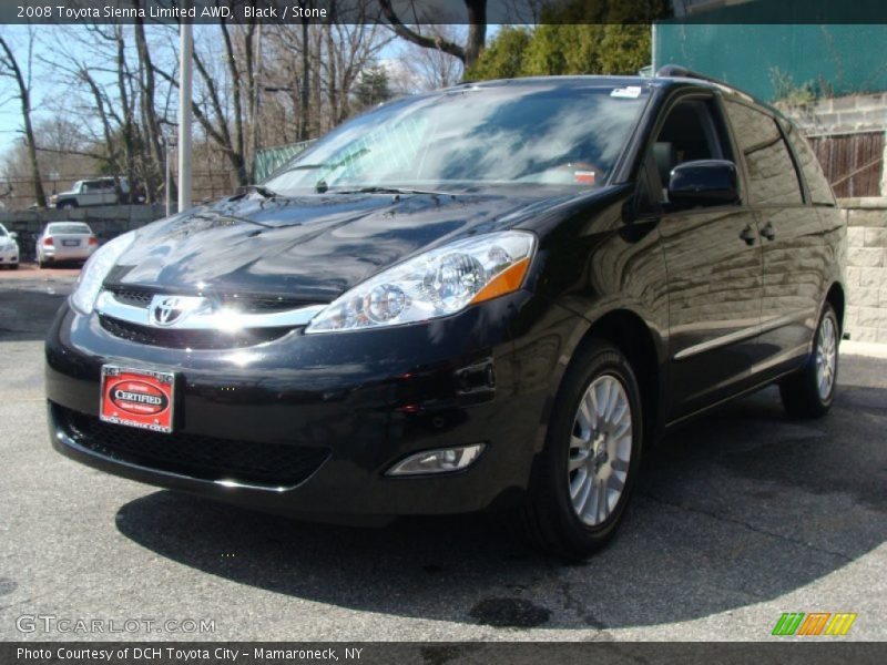 Black / Stone 2008 Toyota Sienna Limited AWD