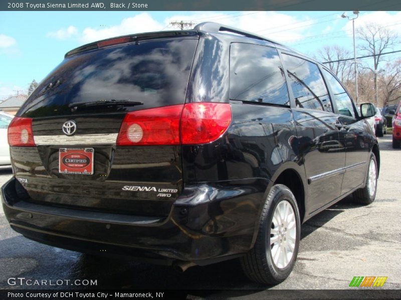 Black / Stone 2008 Toyota Sienna Limited AWD