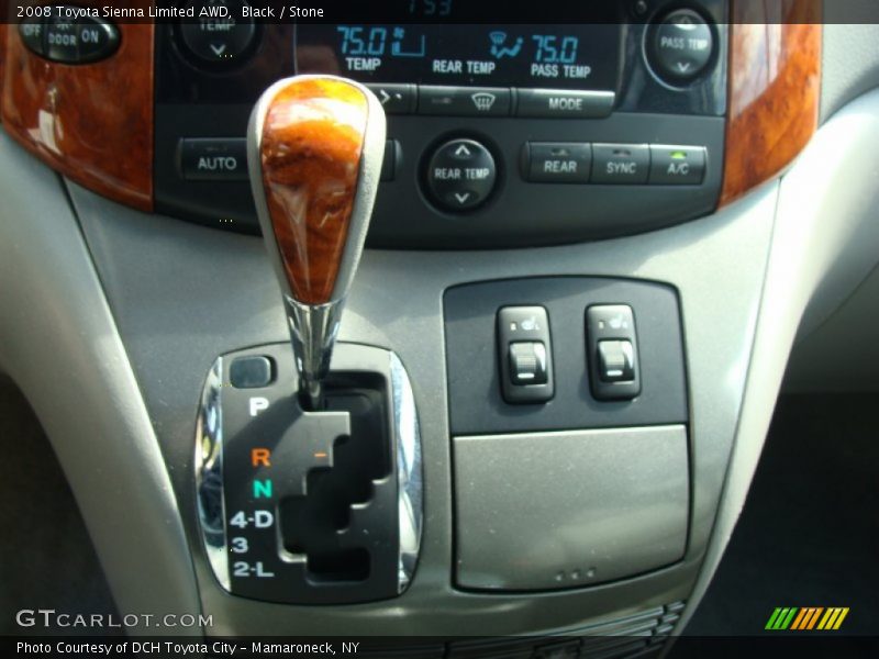 Black / Stone 2008 Toyota Sienna Limited AWD