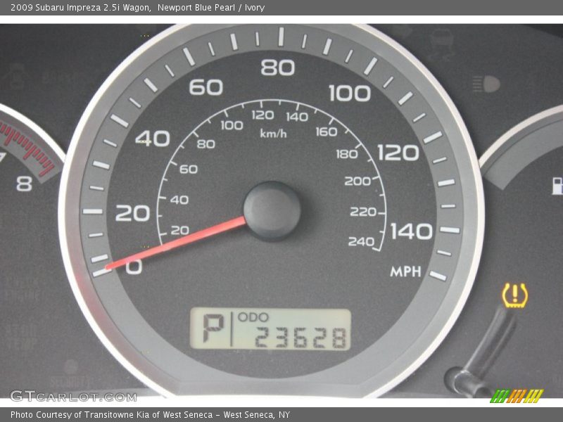 Newport Blue Pearl / Ivory 2009 Subaru Impreza 2.5i Wagon