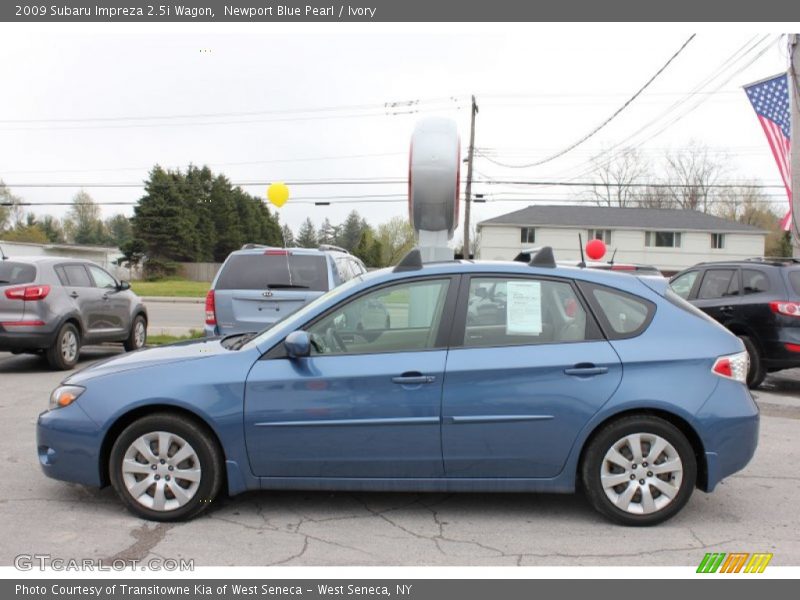 Newport Blue Pearl / Ivory 2009 Subaru Impreza 2.5i Wagon