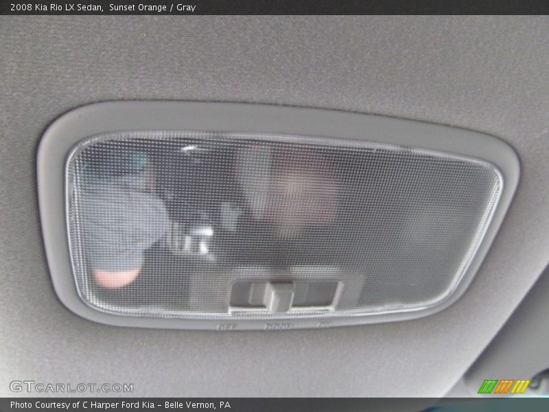 Sunset Orange / Gray 2008 Kia Rio LX Sedan