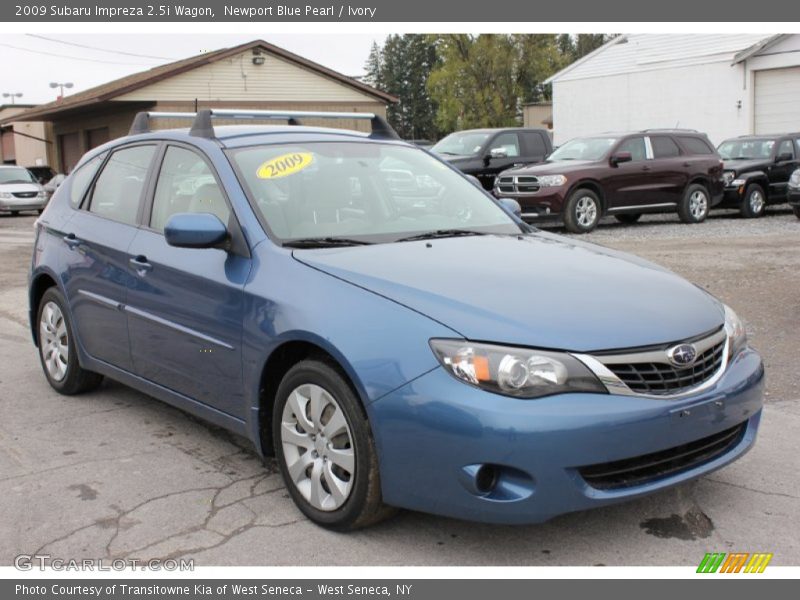 Newport Blue Pearl / Ivory 2009 Subaru Impreza 2.5i Wagon