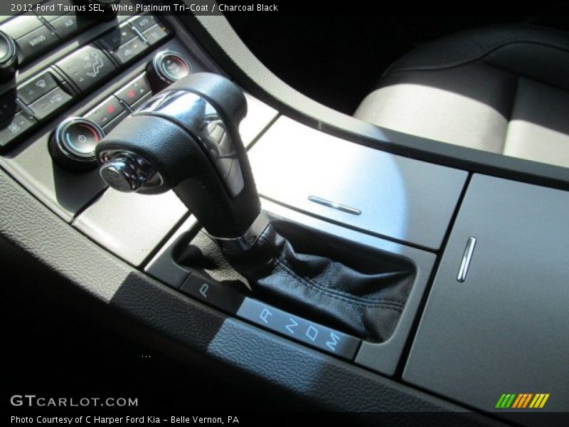 White Platinum Tri-Coat / Charcoal Black 2012 Ford Taurus SEL