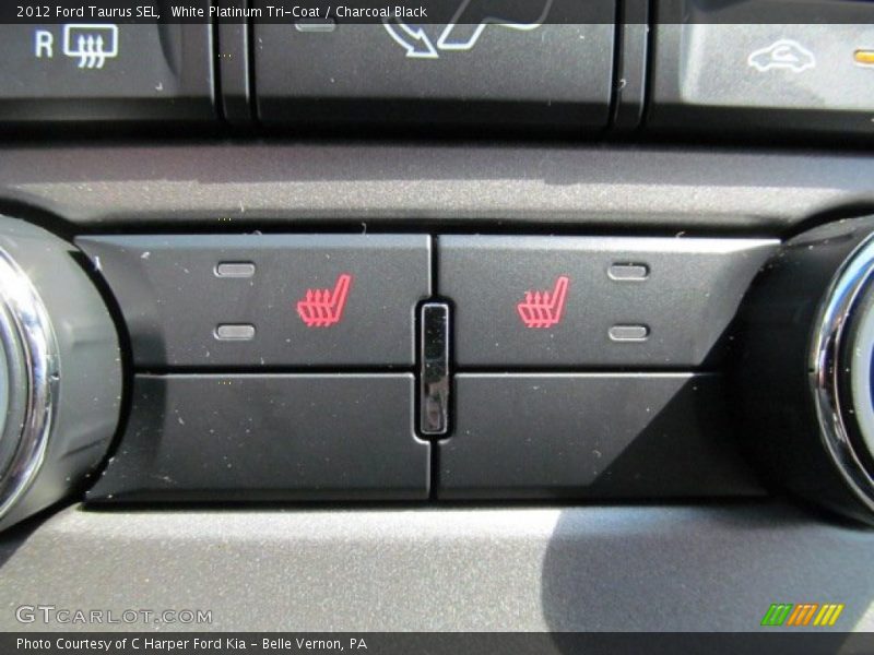 White Platinum Tri-Coat / Charcoal Black 2012 Ford Taurus SEL
