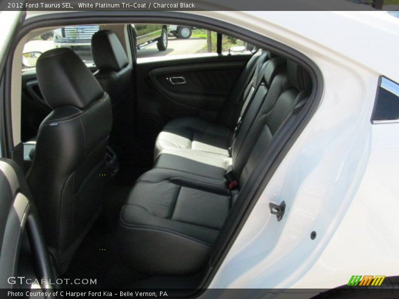 White Platinum Tri-Coat / Charcoal Black 2012 Ford Taurus SEL