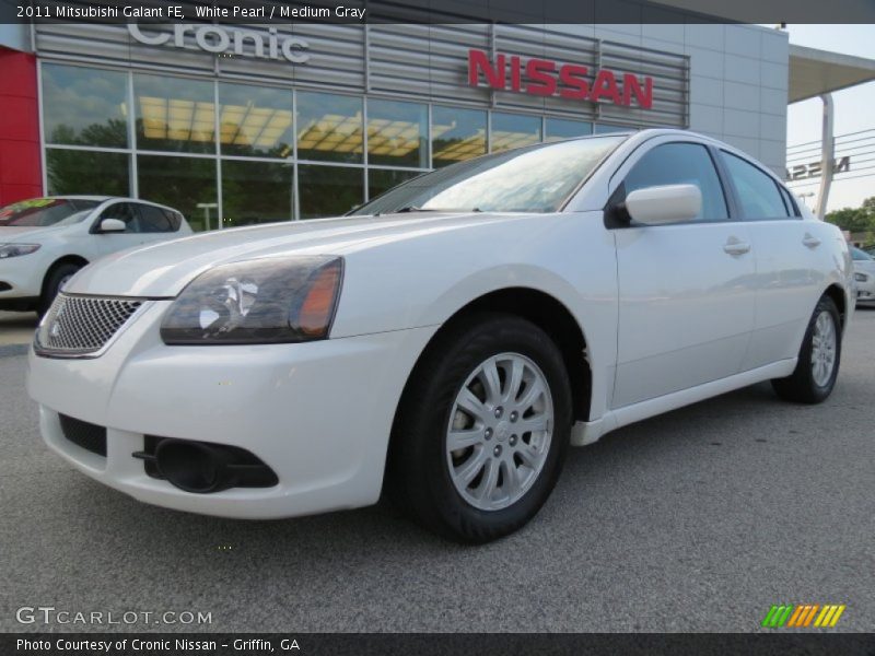 White Pearl / Medium Gray 2011 Mitsubishi Galant FE