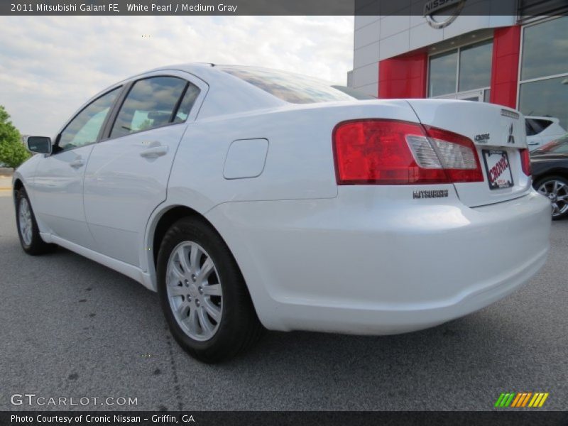 White Pearl / Medium Gray 2011 Mitsubishi Galant FE