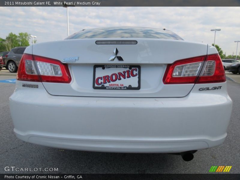 White Pearl / Medium Gray 2011 Mitsubishi Galant FE