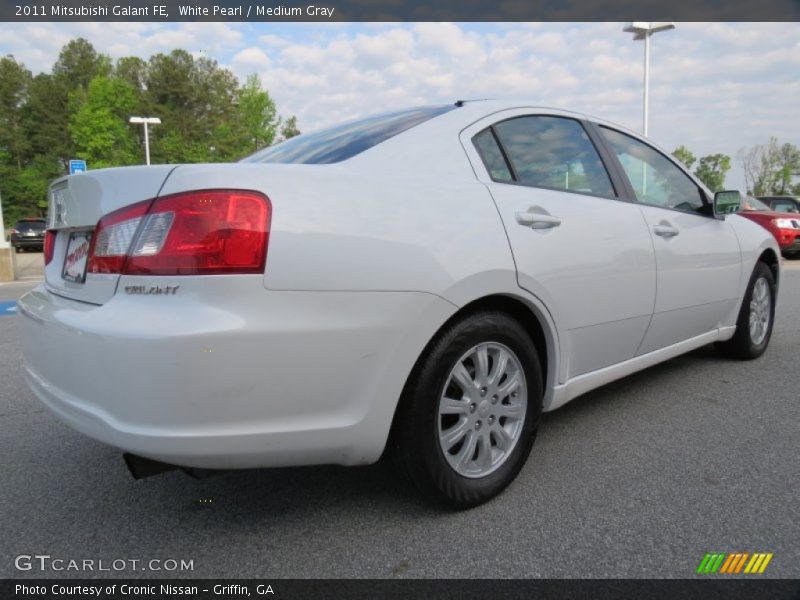 White Pearl / Medium Gray 2011 Mitsubishi Galant FE