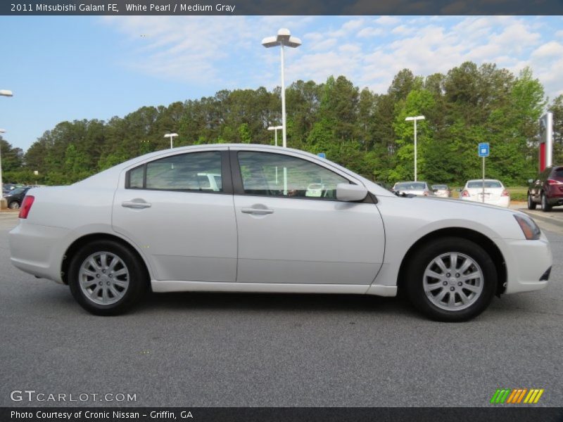 White Pearl / Medium Gray 2011 Mitsubishi Galant FE