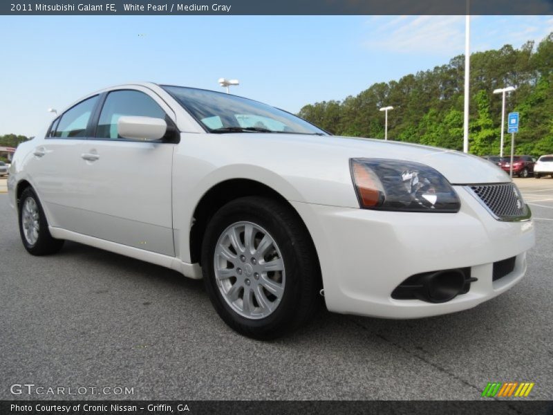 White Pearl / Medium Gray 2011 Mitsubishi Galant FE