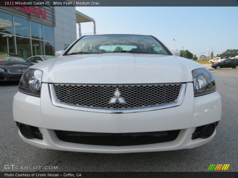 White Pearl / Medium Gray 2011 Mitsubishi Galant FE