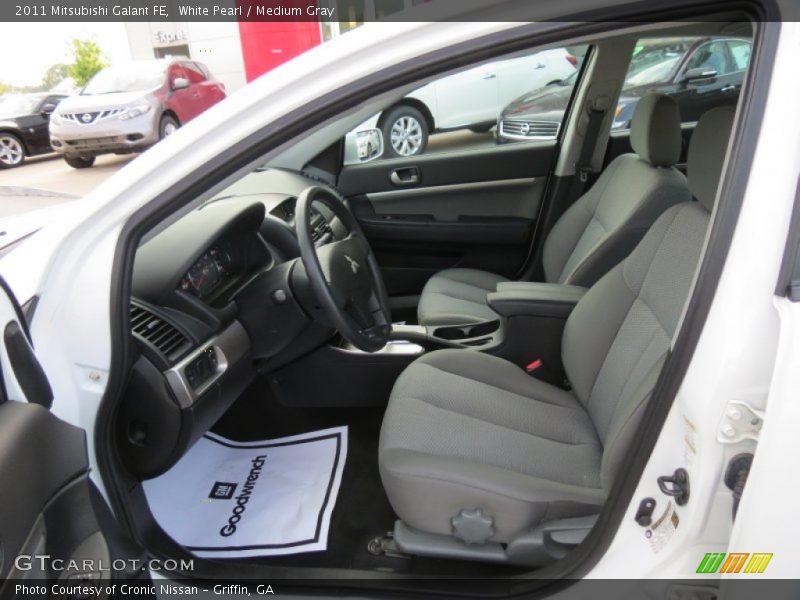 White Pearl / Medium Gray 2011 Mitsubishi Galant FE