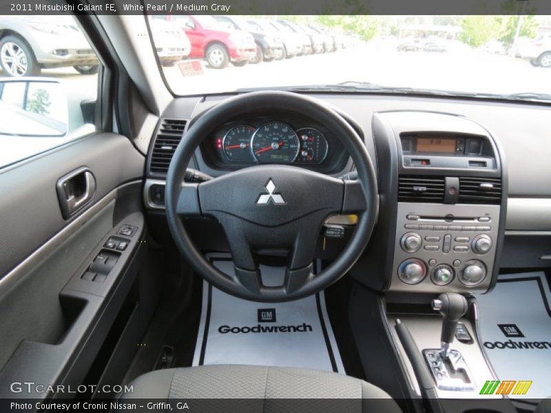 White Pearl / Medium Gray 2011 Mitsubishi Galant FE