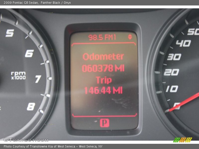 Panther Black / Onyx 2009 Pontiac G8 Sedan