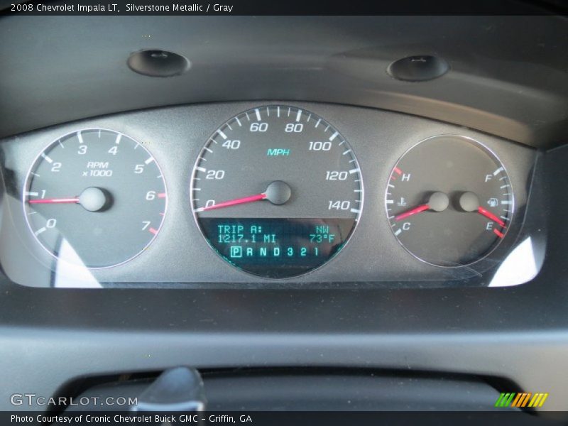 Silverstone Metallic / Gray 2008 Chevrolet Impala LT