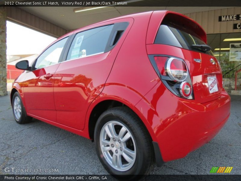 Victory Red / Jet Black/Dark Titanium 2012 Chevrolet Sonic LT Hatch
