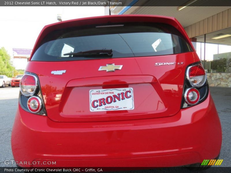 Victory Red / Jet Black/Dark Titanium 2012 Chevrolet Sonic LT Hatch